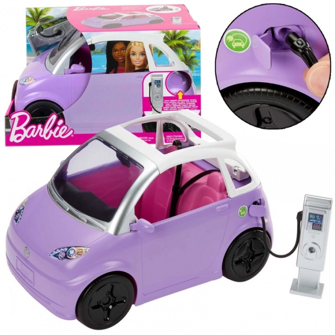 Avto Cabrio za Barbie z električno postajo