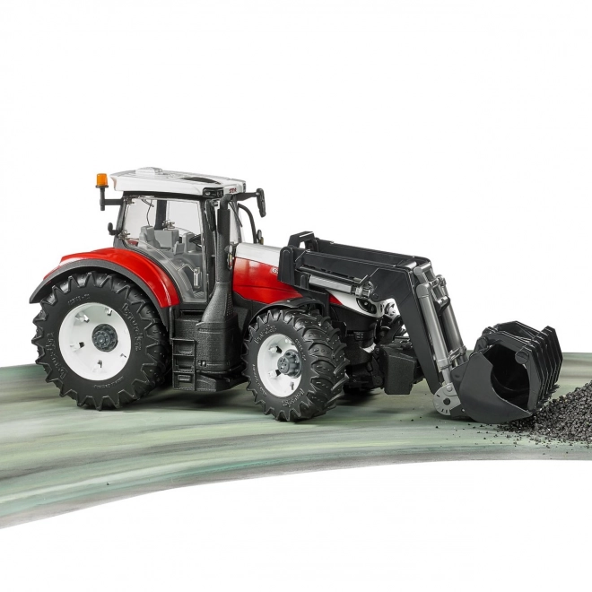Bruder traktor Steyr Terrus CVT s čelnim nakladačem