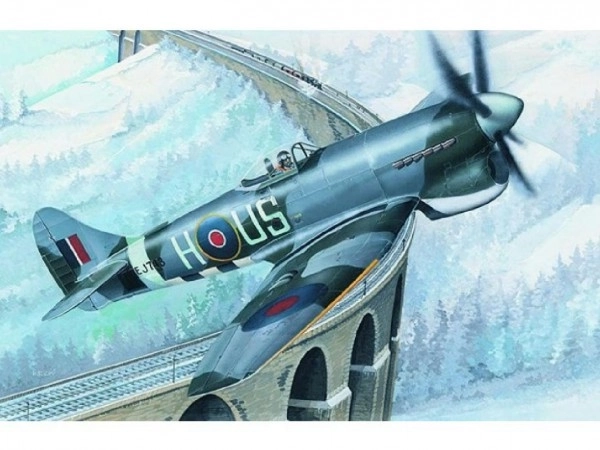 Model Hawker Tempest MK.V 14,2x17,3cm v škatli 25x14,5x4,5cm