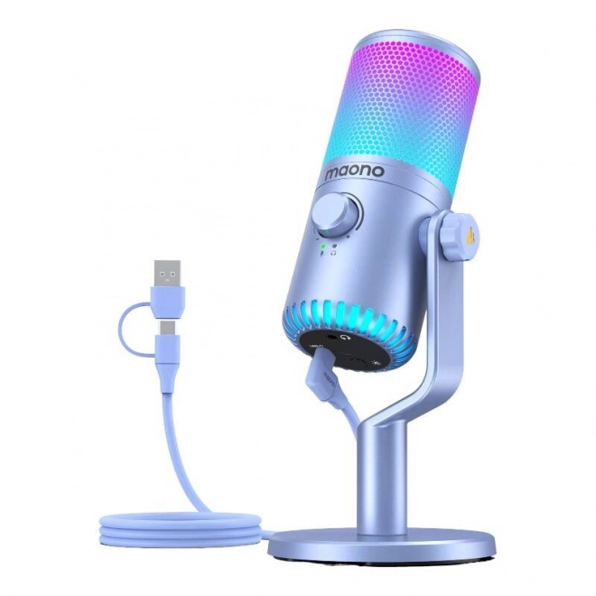 Mikrofon Maono DM30RGB Vijolična