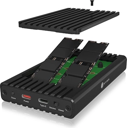 Dvojno M.2 NVMe ohišje za 2230/2242/2260/2280