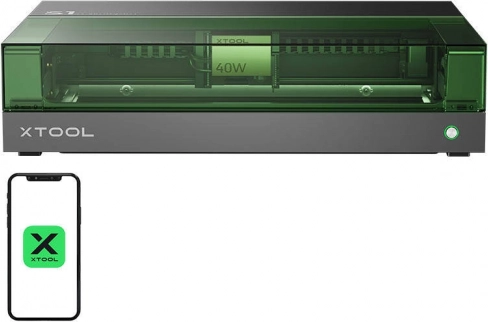 Laserski gravirnik 2 v 1 xTool S1 40W komplet All‑in‑One (črna)