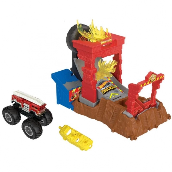 Hot Wheels Monster tovornjak aréna - dirkalni izziv igralni set HNB87 – HW Tiger Shark