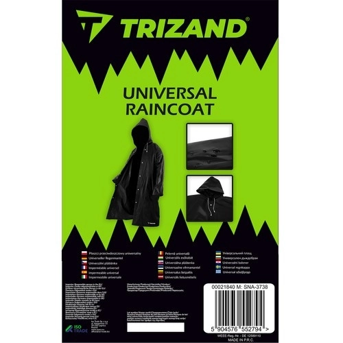 Trizand 21840 Dežni plašč UNI črna