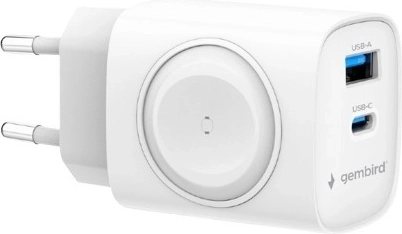 Polnilec Gembird USB‑A/USB‑C 20 W s Power Delivery in Quick Charge 3.0, bel