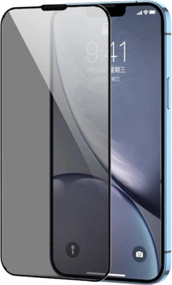 Kaljeno steklo Joyroom za iPhone 15 Pro Max s črnim okvirjem