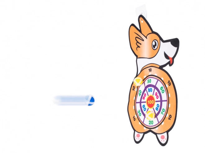 Otroška igra Corgi tarča s suhim kroglicami