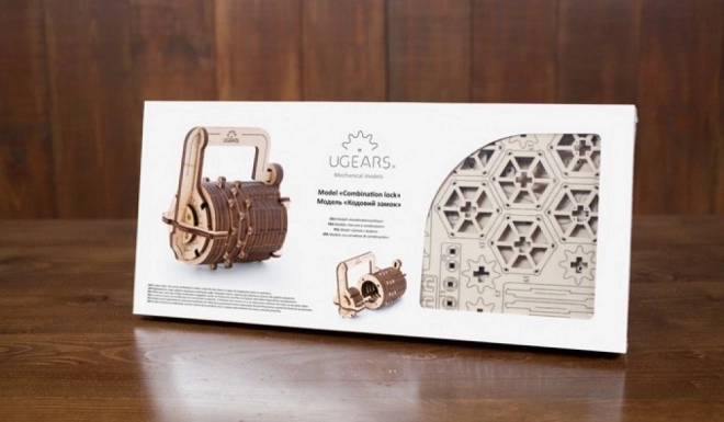 Ugears 3D sestavljanka - Šifrirana ključavnica 34 delov