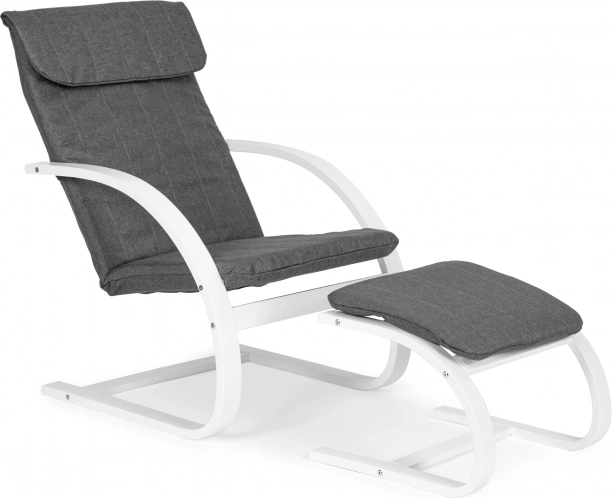 Gugalni stol z naslonom za noge ModernHome
