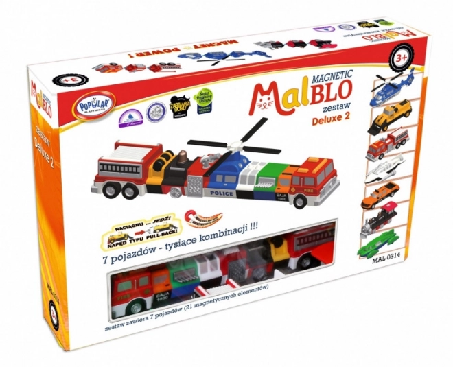 Malblo Magnetna vozila deluxe 2 set