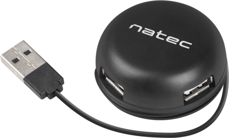 USB razdelilnik Natec Bumblebee 4 vrata črn