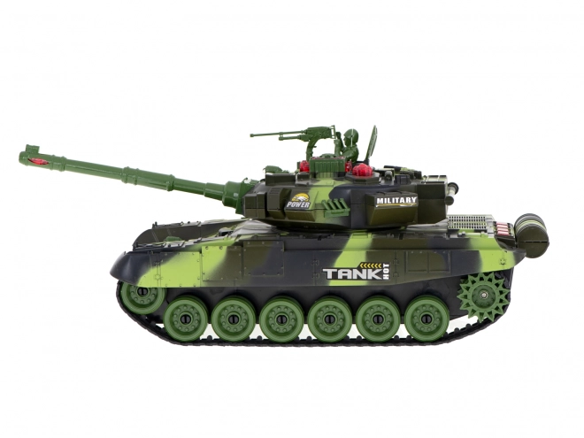RC tank na daljinsko upravljanje 2,4 GHz gozdna kamuflaža