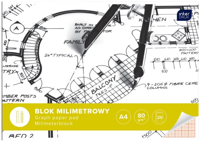 Milimetrski blok A4 - 20 listov