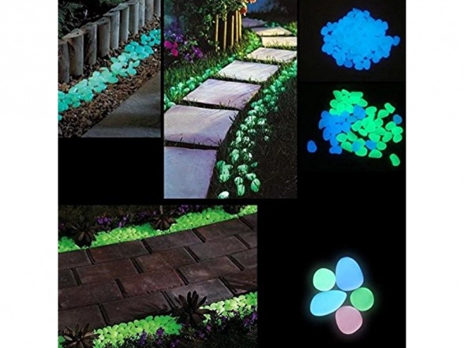 Fluorescenčne svetlikajoči kamenčki za vrt in gospodinjstvo
