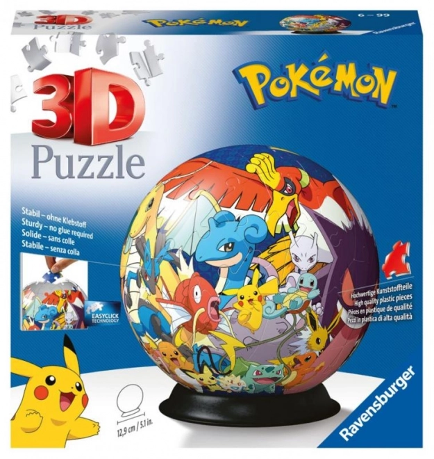 3D Sestavljanka-Krogla Pokemon - 72 kosov