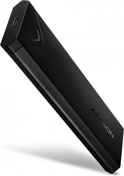 Zunanje ohišje AXAGON za SSD M.2 NVMe, USB‑C 3.2 Gen 2, črno