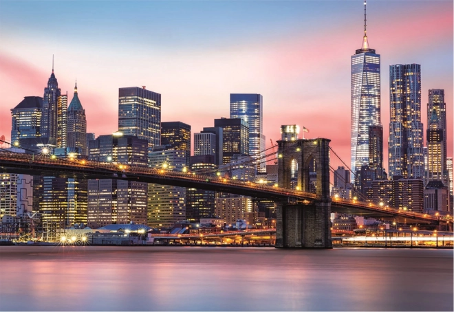Set svetiče Educa puzzle Most Brooklyn New York 1000 kosov