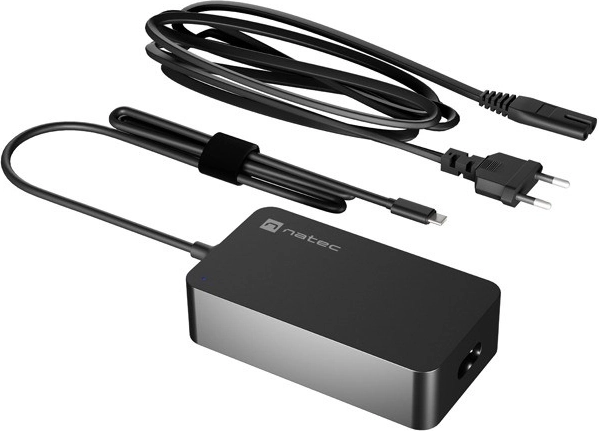 NATEC Grayling USB‑C 45 W polnilec za prenosnike, tablice in telefone