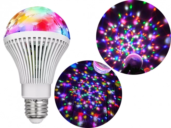 LED rotacijska disko krogla E27