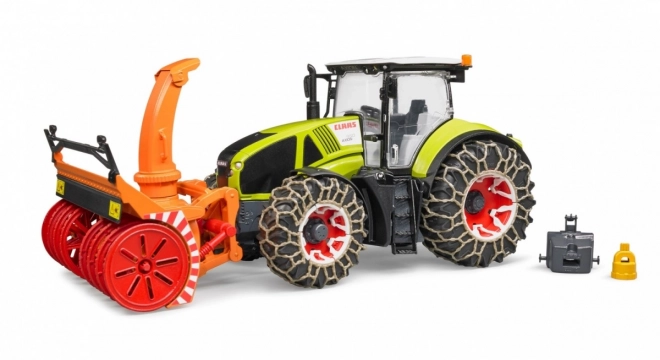 Bruder traktor Class Axion 950 s snežno frezo