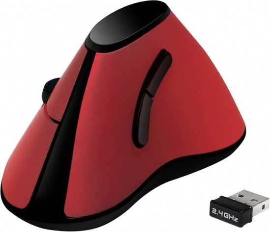Ergonomska brezžična vertikalna miška USB 2,4 GHz