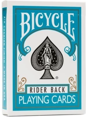 Igralne karte Bicycle s turkiznim hrbtom – pokerska velikost