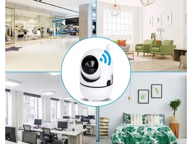 IP kamera za notranjo uporabo z Wi-Fi in vrtljivo glavo
