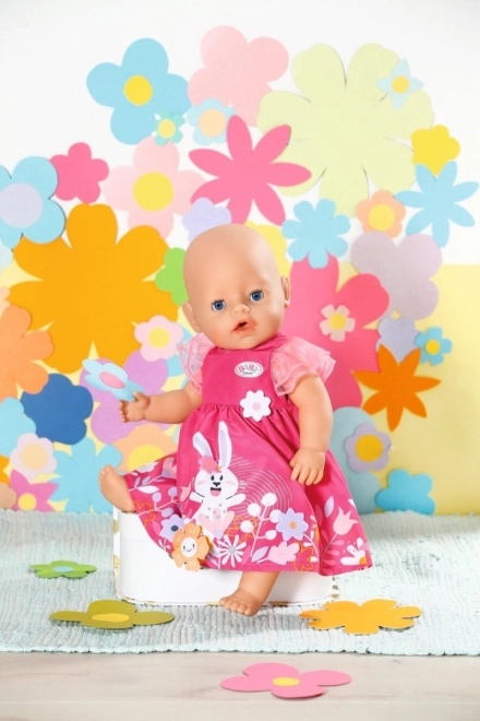 BABY born oblekica z rožicami, 43 cm