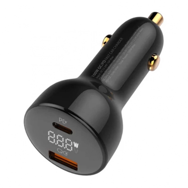 LDNIO polnilec za avto USB in USB-C 100 W
