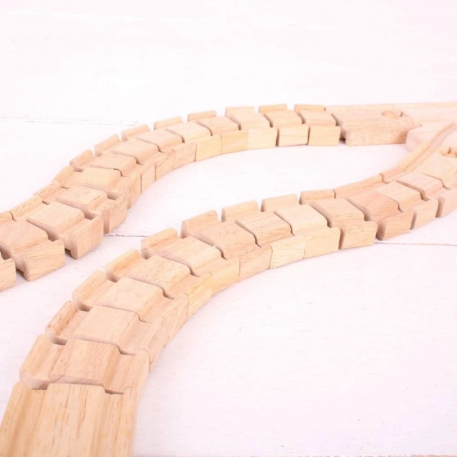 Bigjigs Rail Prilagodljiva proga - 2 kosa