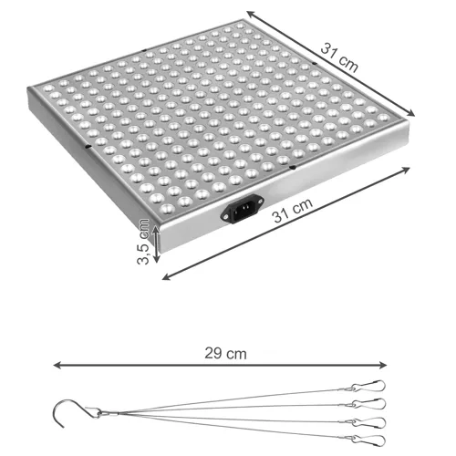 SvetilkafPanel 225 LED za rast rastlin. 23525