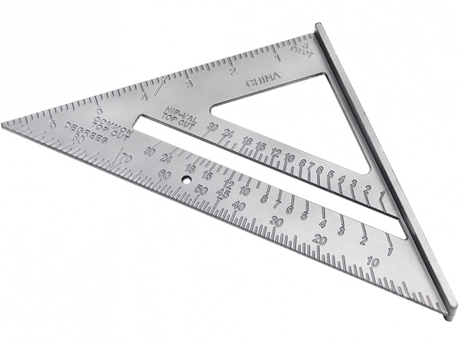 Aluminijast kotnik z graviranimi oznakami 180 mm