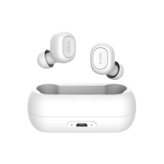 Brezžične slušalke TWS QCY T1C Bluetooth V5.0 (bela)