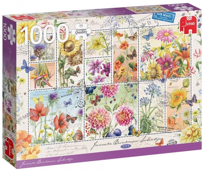 Jumbo puzzle poletne cvetlične znamke 1000 kosov