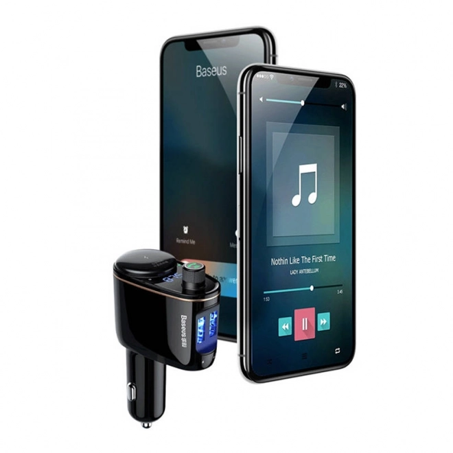 Bluetooth MP3 oddajnik za avto Baseus črn