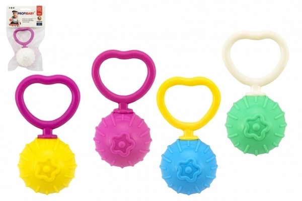 Ropotuljica krog retro plastika 18cm premer 5cm mešanica barv v vrečki 0m+