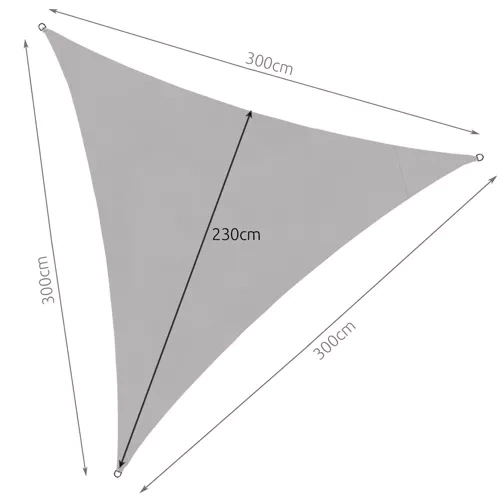 Sončna Jadralna Tenda 3x3x3m Gardlov