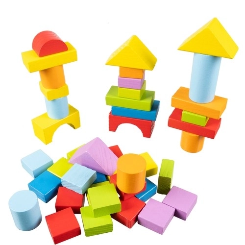 Lesene kocke - 100 kos. Kruzzel 22666