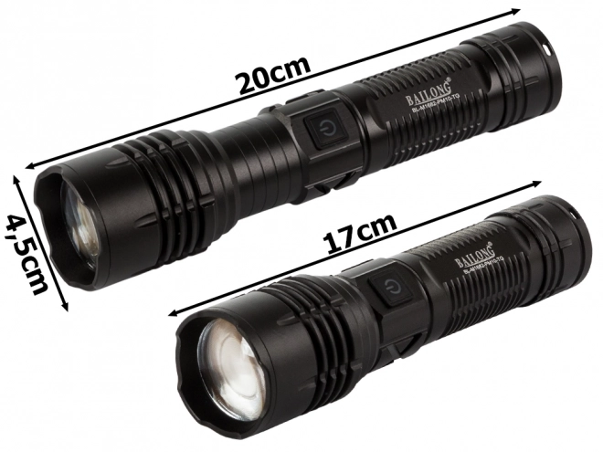Vojaška taktična svetilka Bailong z LED zoomom