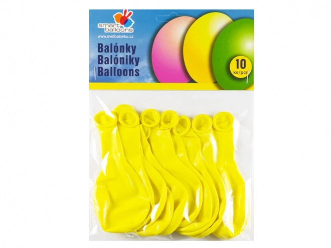 Napihljivi baloni rumeni 10 kos