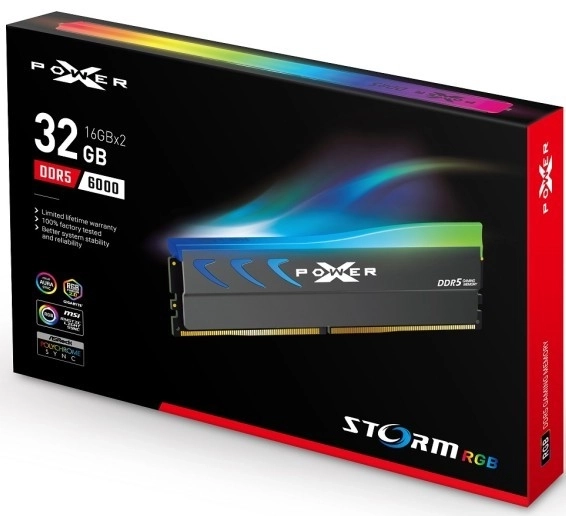 Pomnilnik DDR5 XPOWER Storm RGB 32GB/6000 2x16GB siva