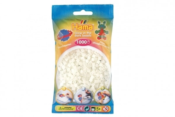 Talne perlice Hama MIDI, svetleče v temi, 1000 kosov v vrečki