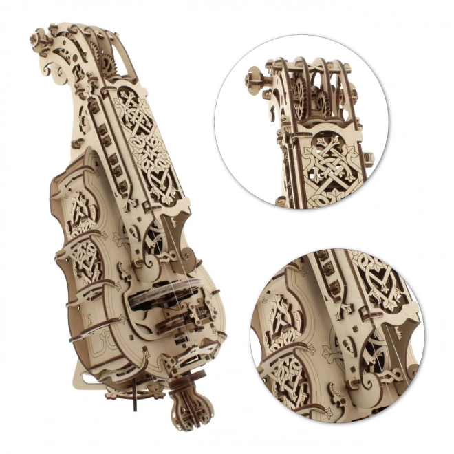 Ugears 3D Lesena mehanska uganka Hurdy-Gurdy