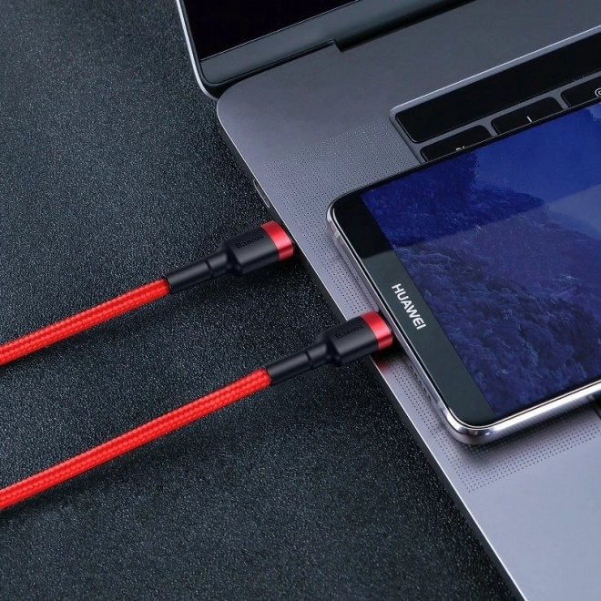Kabel Baseus Cafule USB-C PD2.0 60W 2m Rdeč