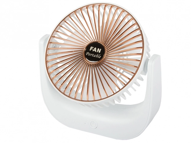 Brezžični namizni ventilator – Belo-roza