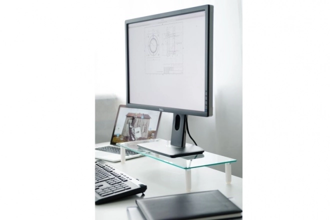 Stekleni podstavek za monitor