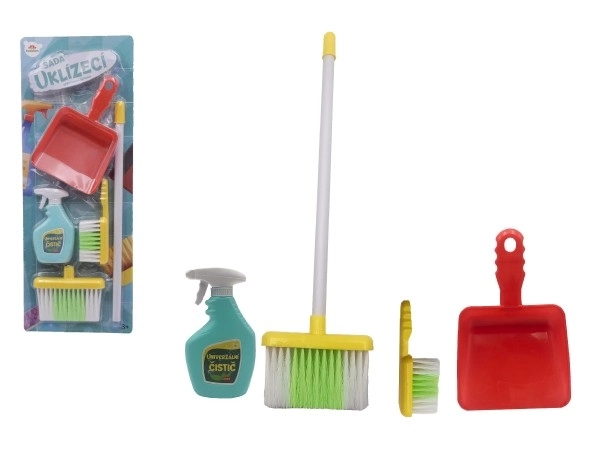 Čistilni set/čistilka z dodatki plast 5 kos na kartici 21,5x57,5x5cm