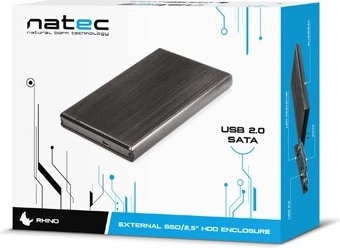 Zunanje aluminijasto ohišje Natec Rhino za 2,5" diske