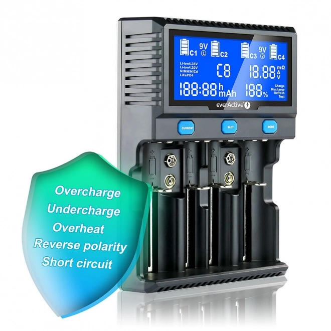 Polnilec baterij UC-4200 za Li-ion in NI-MH akumulatorje