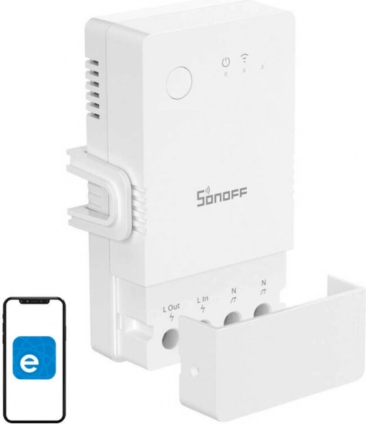 Pametno Wi‑Fi stikalo z merjenjem porabe 16 A SONOFF